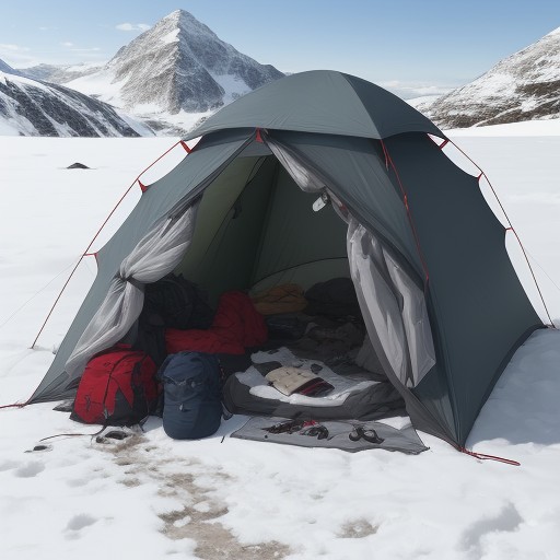 【登山】気温が急激に下がるサイン | 山での体温管理と対策 をイメージした 山、冬、登山道 の写真