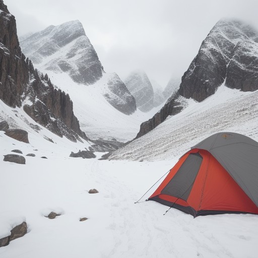 【登山】稜線での急な天候悪化 | 正しい避難方法と判断基準 をイメージした 山、稜線、冬 の写真