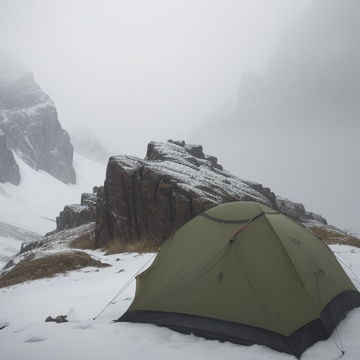 【登山】霧で視界が消える危険 | 遭難を防ぐための対策と準備 をイメージした 山 の写真