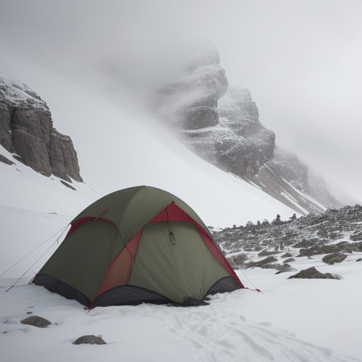 【登山】霧での停滞判断 | 安全に下山するための基準 をイメージした 山 の写真
