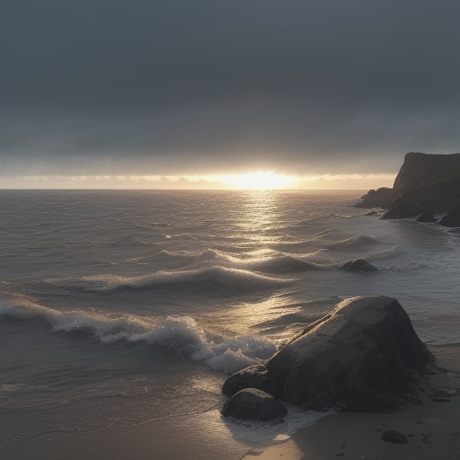 【潮の流れ】海での危険な場所 | 見極める方法と注意点 をイメージした自然風景の写真