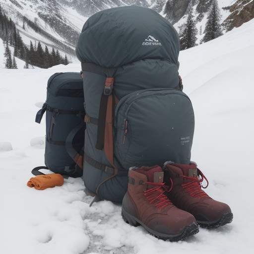 【登山装備】初心者が揃えるべき順番 | 失敗しない選び方のポイント をイメージした 冬、山 の写真