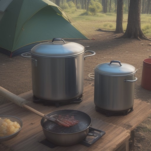 【キャンプクッカー】料理の幅を広げる選び方 | 炊飯以外の活用法 をイメージした自然風景の写真