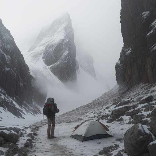 【登山】霧が出たときの行動判断 | 安全に下山するためのルート選び をイメージした 山 の写真