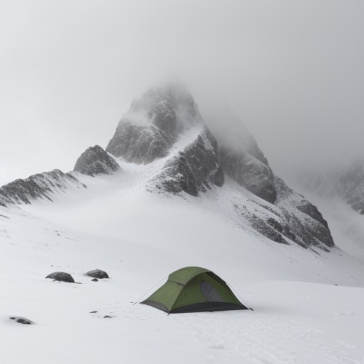 【登山】稜線を歩く際の霧への対応 | 安全な撤退タイミングの判断基準 をイメージした 山、稜線 の写真