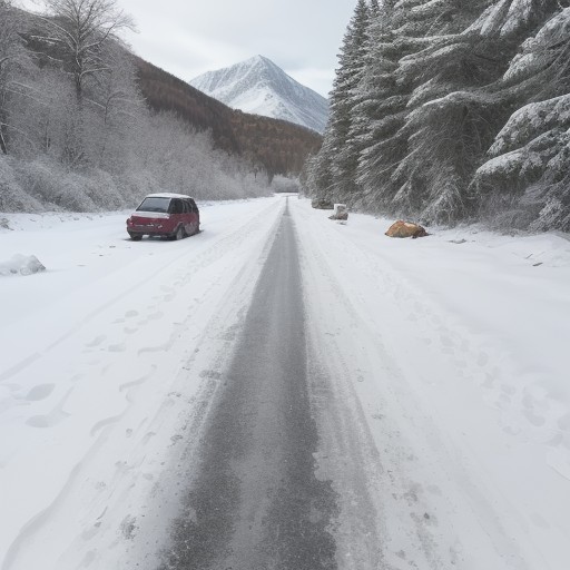【冬山】霜による路面への影響 | 足元の安全を守る対策方法 をイメージした 冬、山、雪景色 の写真