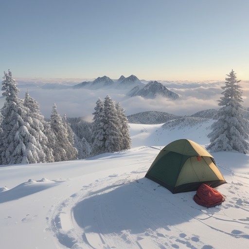 【雲海】が見える登山のスポット | 稜線を歩くルートの選び方 をイメージした 秋、冬、山、稜線 の写真
