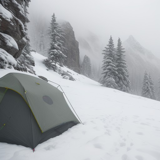 【登山】稜線の霧での停滞判断 | 安全に下山するための基準 をイメージした 山、稜線、冬 の写真