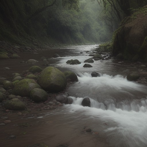 【川の濁り】水が澄むまでの待ち時間 | 改善までの目安期間 をイメージした 川 の写真