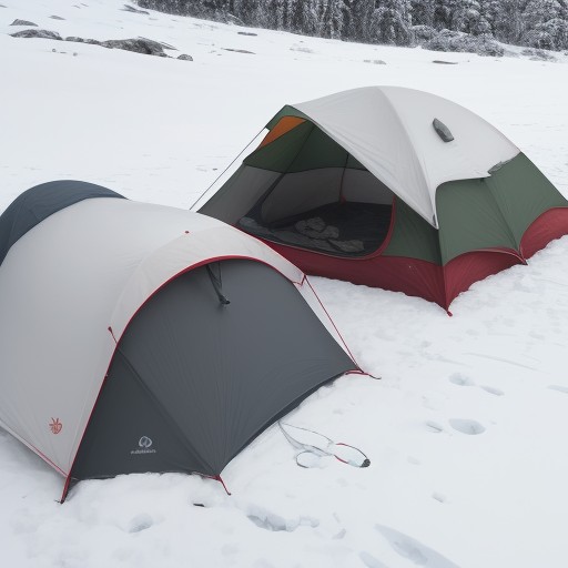 【低体温症】登山の濡れ対策以外の予防法 | 体温を維持する服装と準備 をイメージした 冬、山 の写真