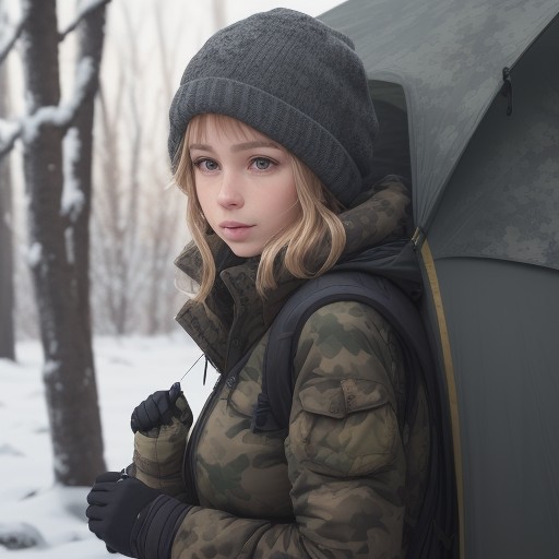 【登山ウエア】迷彩柄を取り入れた服装 | おすすめの組み合わせ方法 をイメージした 夏、冬、ハイキング の写真