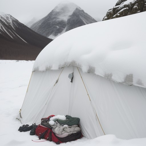 【低体温症】登山の濡れ対策以外の予防策 | 体温を維持する方法 をイメージした 雪景色、山、冬 の写真