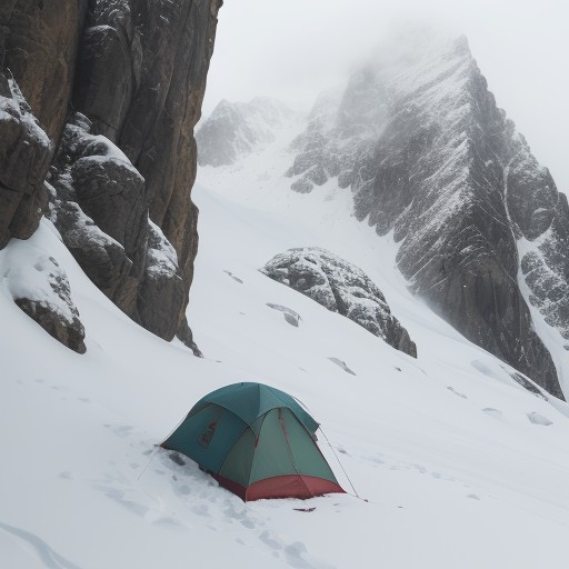 【登山】霧の中での停滞判断 | 安全に下山するための基準 をイメージした 山 の写真