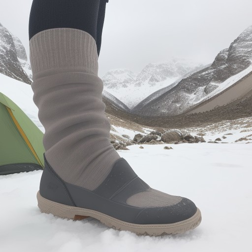 【ウィンタースポーツ】足元の濡れを防ぐ靴下の選び方 | 冬の雪山装備 をイメージした 冬、山、雪景色 の写真