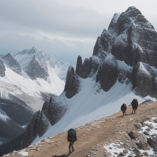 【登山】稜線を歩くためのコツ | 体力を温存して登る方法 をイメージした 山、稜線、登山道 の写真