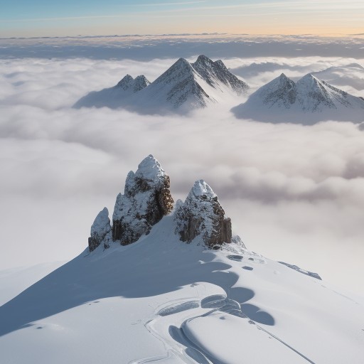 【登山】稜線から見る雲海の撮り方 | カメラの設定とコツ をイメージした 山、朝日 の写真