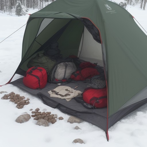 【低体温症】登山の濡れ以外の原因 | 体を温めるための準備と対策 をイメージした 山、冬、登山道 の写真