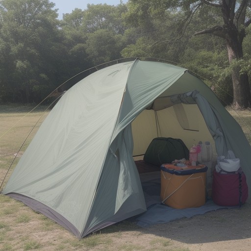 【キャンプ】暑さ対策に役立つグッズ | 夏の屋外で快適に過ごす準備 をイメージした 夏 の写真