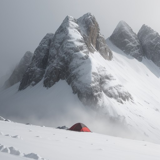 【登山】稜線を歩くときの霧 | 視界を取り戻す方法と注意点 をイメージした 山、稜線 の写真