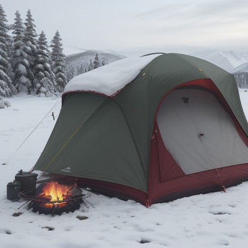 【キャンプバーナー】用途別の選び方 | 登山用以外の種類と特徴 をイメージした 冬、山 の写真