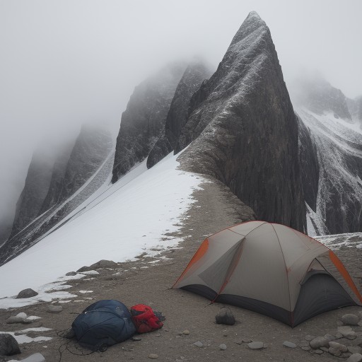 【登山】霧での停滞判断 | 安全に下山するための目安 をイメージした 山 の写真