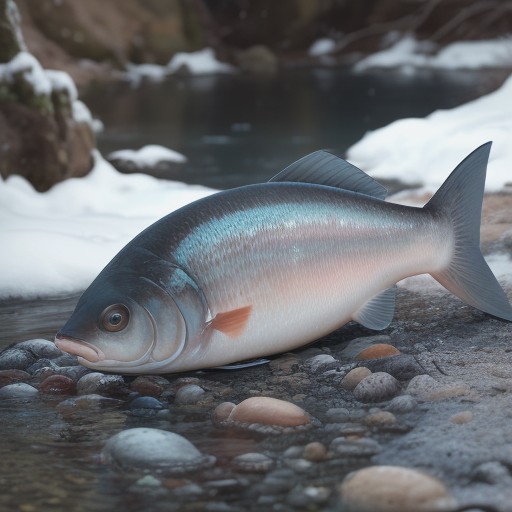 【川魚】生き物の採取と持ち帰り | 飼育での寿命について をイメージした 冬、川 の写真