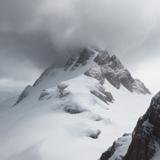 【登山】稜線の雲行きによる判断 | 安全に下山するための目安 をイメージした 山、稜線 の写真
