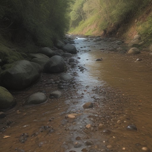 【川釣り】流れの巻き込みに注意 | 危険な場所の見極め方 をイメージした 川 の写真