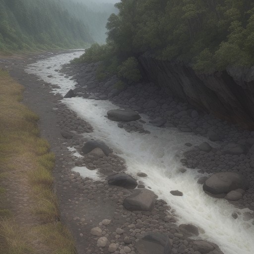 【川釣り】上流での雨天時の判断 | 安全な撤退タイミングと基準 をイメージした 川、川 の写真