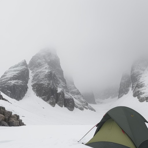 【登山】霧での停滞判断 | 安全な下山のための基準 をイメージした 山 の写真