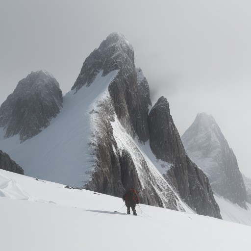 【登山】霧での停滞判断 | 安全に下山するための基準 をイメージした 山 の写真