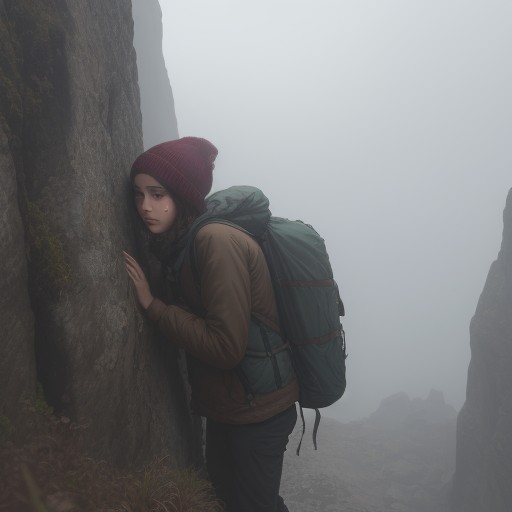 【登山】霧で視界が遮られた時の判断 | 回復の目安と安全な行動法 をイメージした 山 の写真
