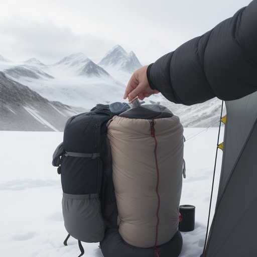 【低体温症】登山の濡れた服の脱ぎ方 | 体温を維持する手順 をイメージした 冬、山 の写真