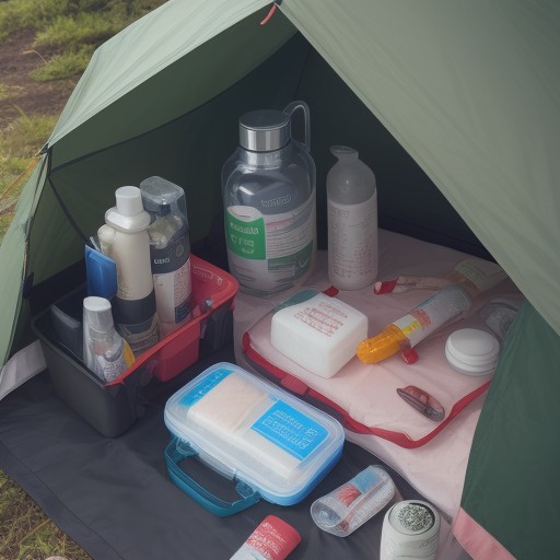 【キャンプ】救急用品の収納方法 | 持ち運びやすい道具選び をイメージした自然風景の写真