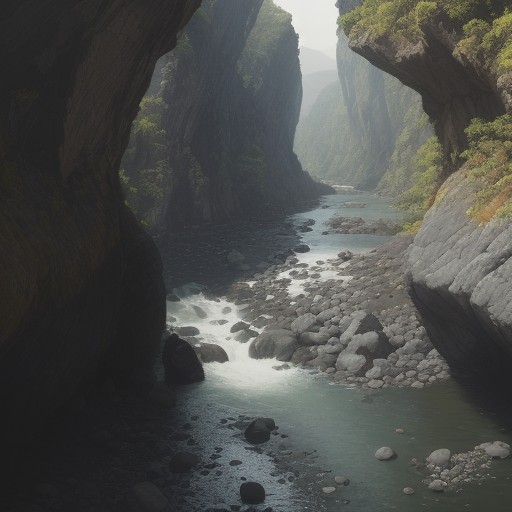【川登り】水流への抵抗を減らす歩き方 | 安全な回避ルートの選び方 をイメージした 川 の写真