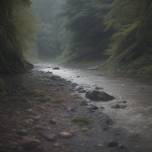 【川の増水】濁りが引くまでの目安 | 釣り再開のタイミング をイメージした 川、川 の写真