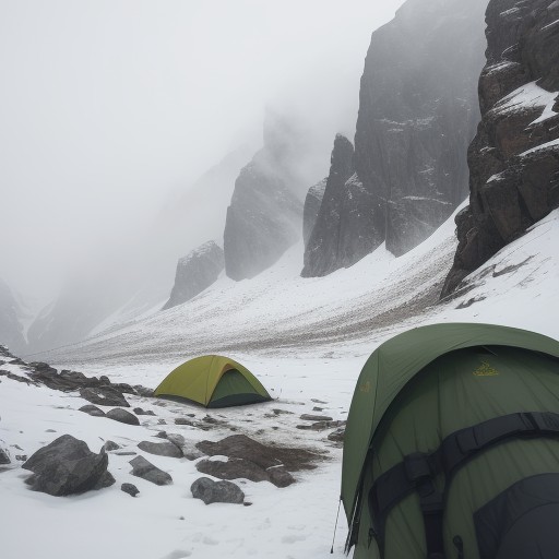 【登山】霧で視界が消える危険 | 遭難を防ぐための対策と準備 をイメージした 山 の写真