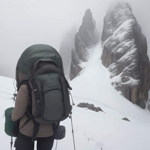 【登山】霧で視界が消えた時の対処法 | 遭難を防ぐルート確認と回避策 をイメージした 山 の写真