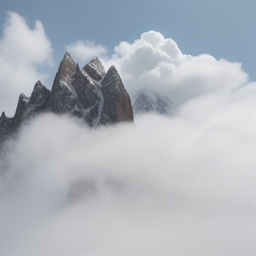 【登山】雲量による判断 | 撤退タイミングの目安と基準 をイメージした 山、登山道 の写真