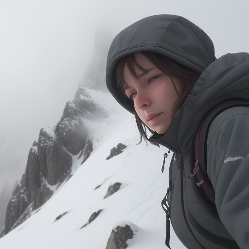 【登山】霧で視界が遮られるリスク | 安全なルート選びと対策 をイメージした 山 の写真