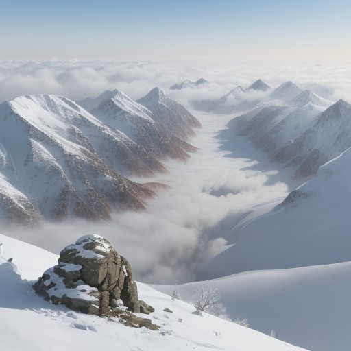 【雲海】登山のタイミングと発生条件 | 山頂で見るための準備とポイント をイメージした 秋、冬、山、山頂、ハイキング の写真