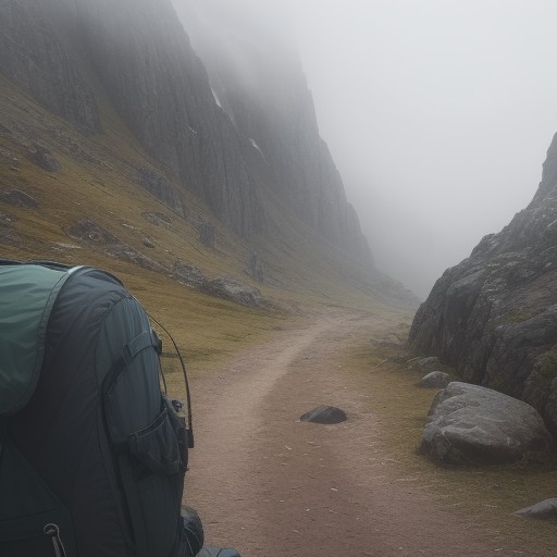 【登山】霧の中での視界確保 | 役立つ道具と使い方 をイメージした 山 の写真