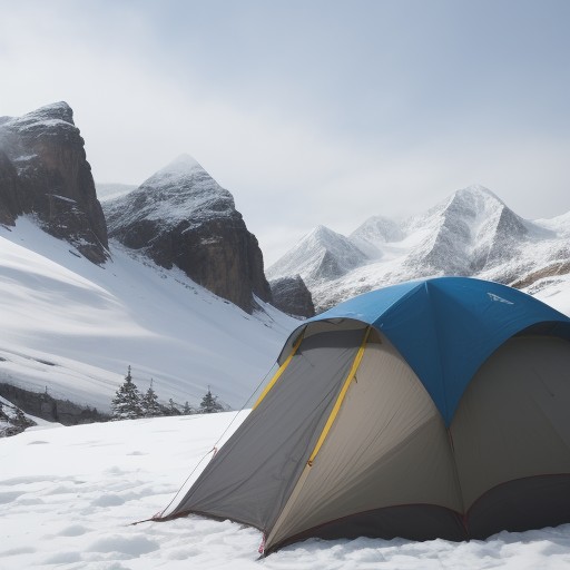 【低体温症】登山の濡れ対策以外の予防策 | 体温を維持する服装と準備 をイメージした 山、登山道、冬 の写真