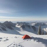【山頂到達】標高3000メートルの景色 | 登頂までのルートと準備 をイメージした 広角の風景 の写真