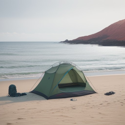 【ルアーフィッシング】海で使う道具の揃え方 | 冬の波打ち際の装備 をイメージした 広角の風景、冬 の写真