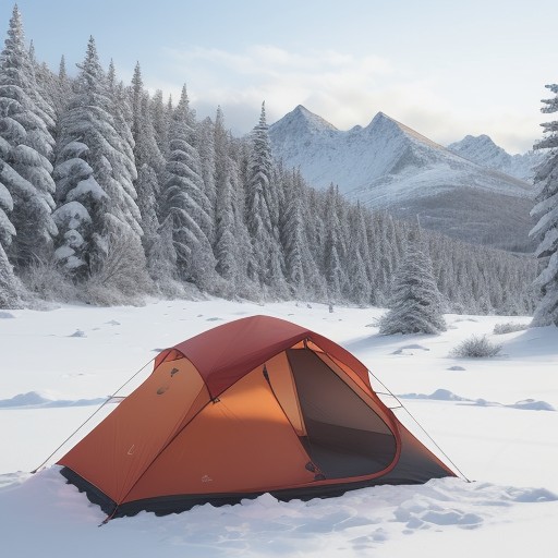 【防寒対策】冬の山の気温変化への備え | 登山で準備する安全装備 をイメージした 広角の風景、山、冬、ハイキング の写真