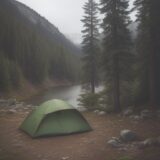 【天候予報】雨の日の登山判断 | 降水確率で決める計画変更の目安 をイメージした 広角の風景、ハイキング の写真