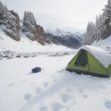 【雪山装備】雪質による道具の使い分け | 冬の登山に向けた準備 をイメージした 広角の風景、山、冬、雪景色、冬 の写真