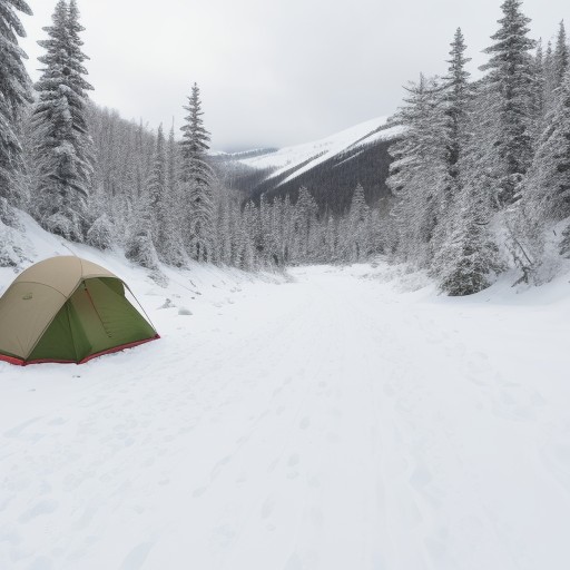 【防寒対策】雪山の歩行で体温を保つ工夫 | 重ね着と装備の組み合わせ をイメージした 広角の風景、ハイキング、雪景色 の写真