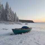 【海面波高】冬の船釣りの準備 | 波の高さから見る出発タイミング をイメージした 広角の風景、冬 の写真